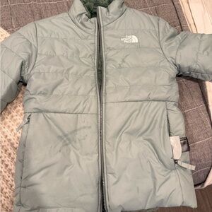 The North Face Light Green/ Gray Girls' Jacket